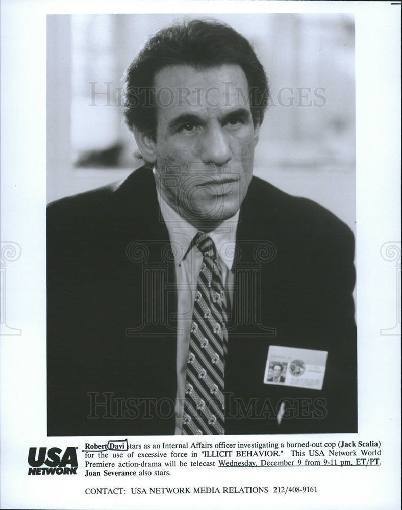 1992 Press Photo Robert Davi Illicit Behavior - Historic Images