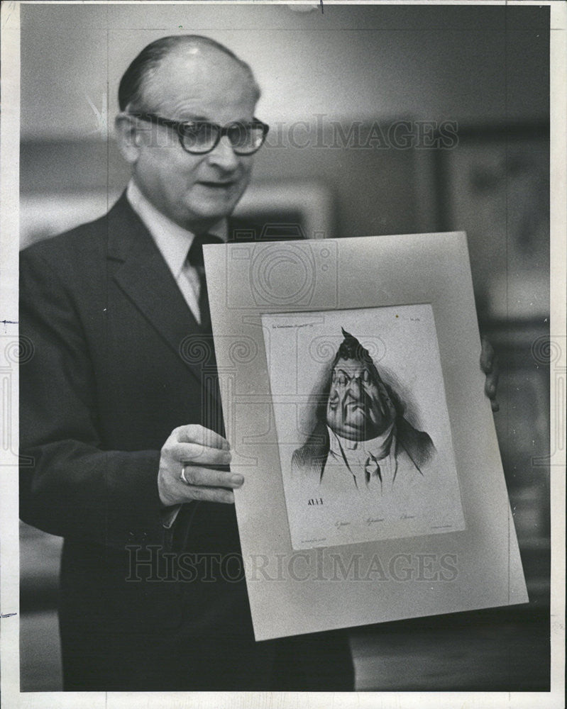 1971 Press Photo Honore Daumier French Caricaturist Painter Sculptor - Historic Images