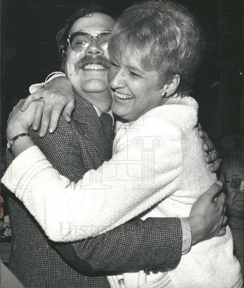 1981 Press Photo Lenore Davenport and son Dave - Historic Images