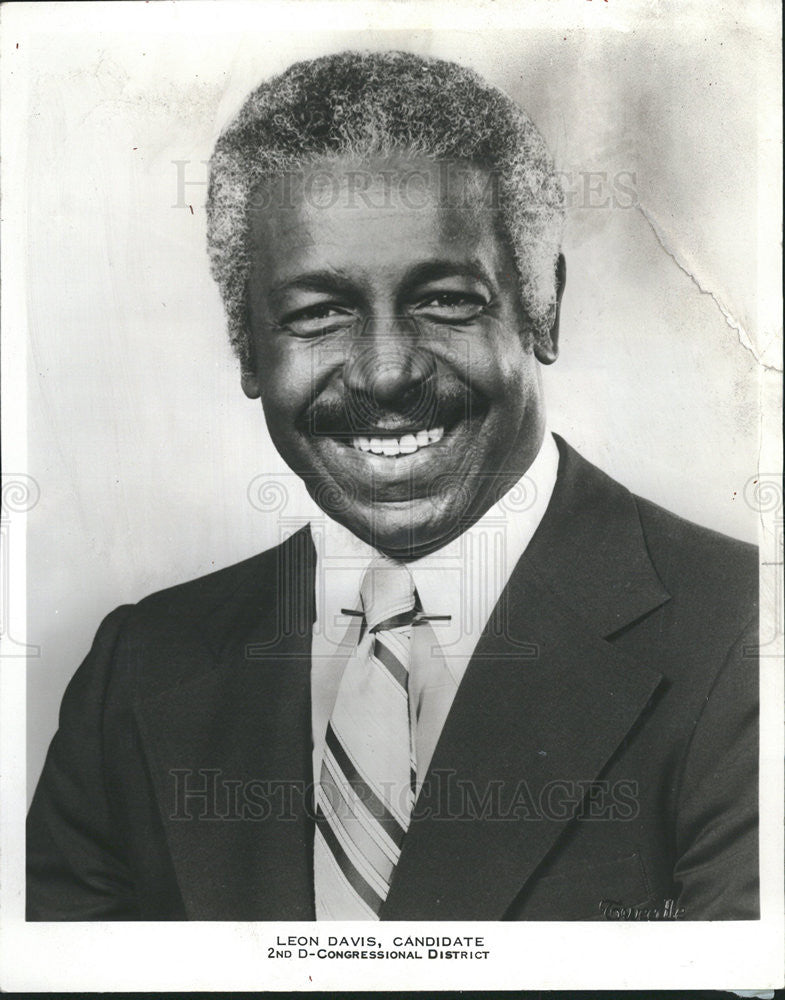 1979 Press Photo Leon Davis United States Chicago City Executive &amp; Politician - Historic Images