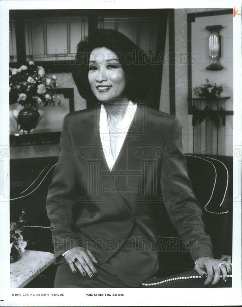 1993 Press Photo Newscaster Connie Chung - Historic Images