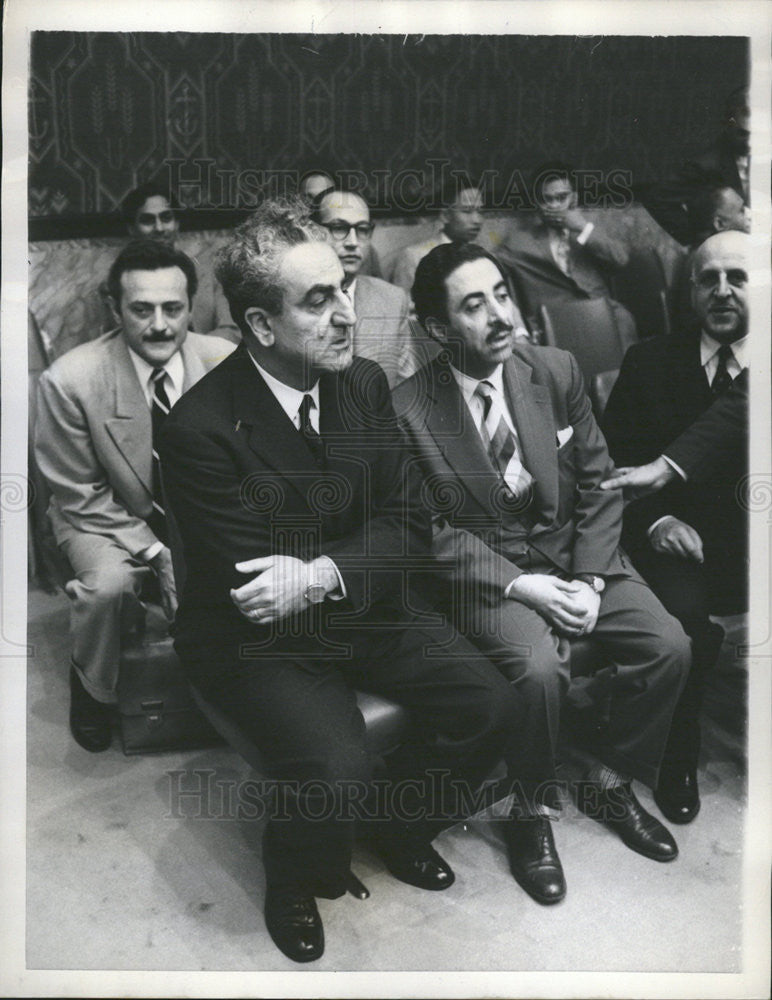 1958 Press Photo Lebanese Foreign Minister Charles Malik At The United Nations - Historic Images