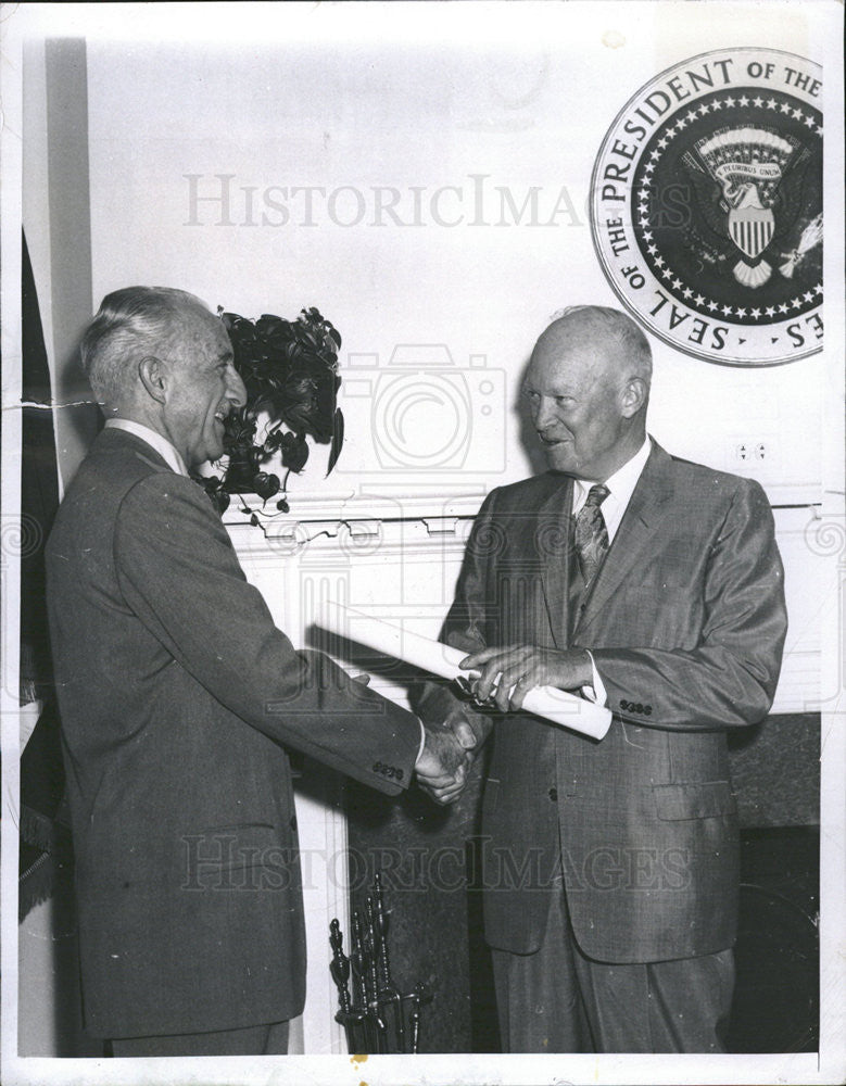 1958 Press Photo Wilton Burton Persons United States White House Aide - Historic Images