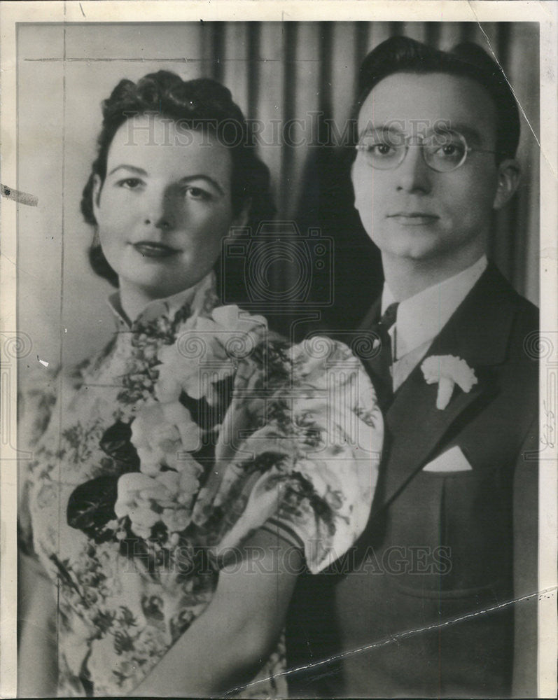 1944 Press Photo Mr. and Mrs. Joseph Cirminelloa - Historic Images