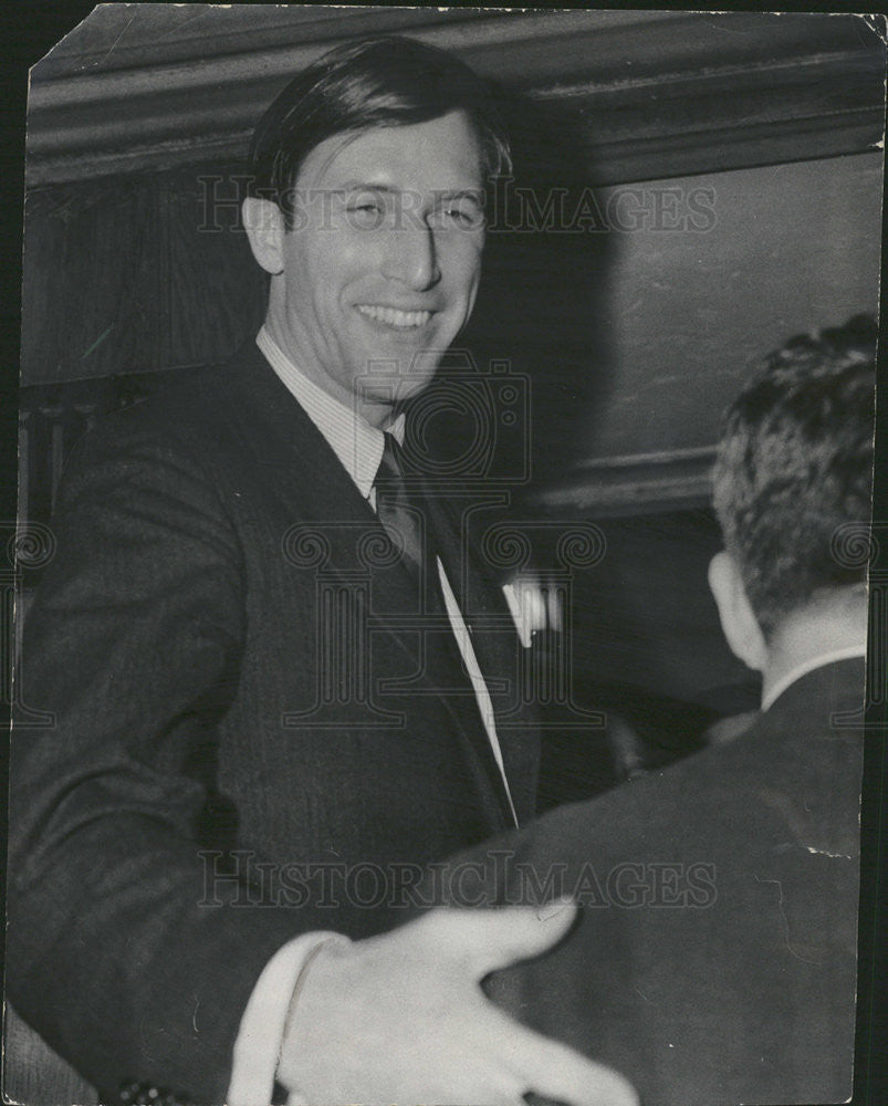 1967 Press Photo John D.Rockerfeller IV Arriving to his Wedding Rehearsal - Historic Images