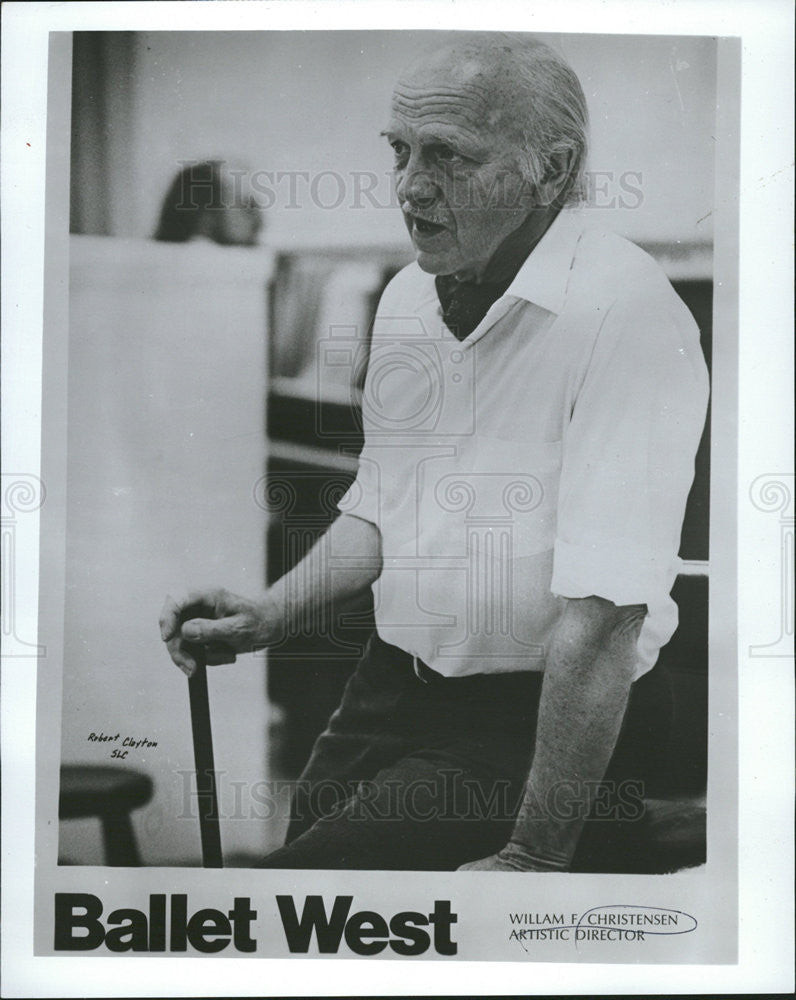 1975 Press Photo William Christensen Artistic Director - Historic Images