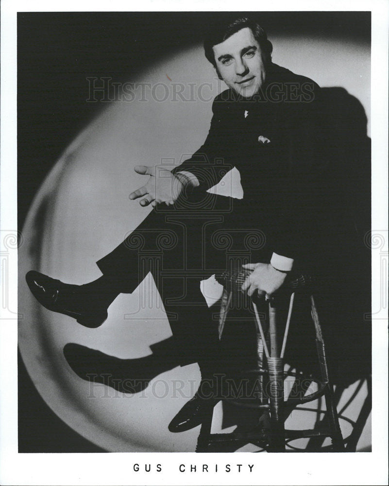 1972 Press Photo Comedian Gus Christy - Historic Images