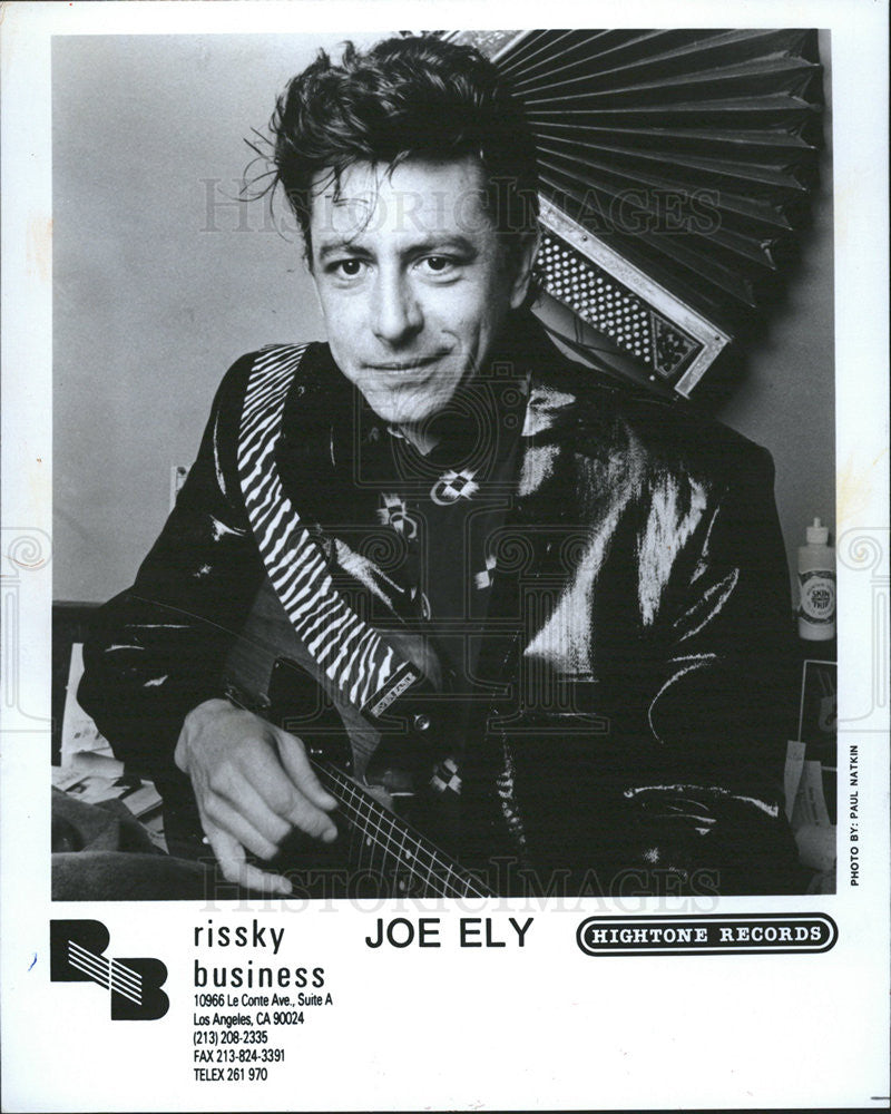 1993 Press Photo Joe Ely guitarist at Ravina Festival - Historic Images