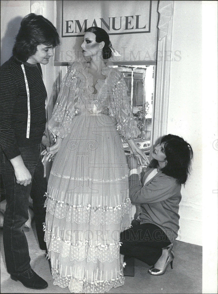 1981 Press Photo David and Elizabeth Emanuel designers for Lady