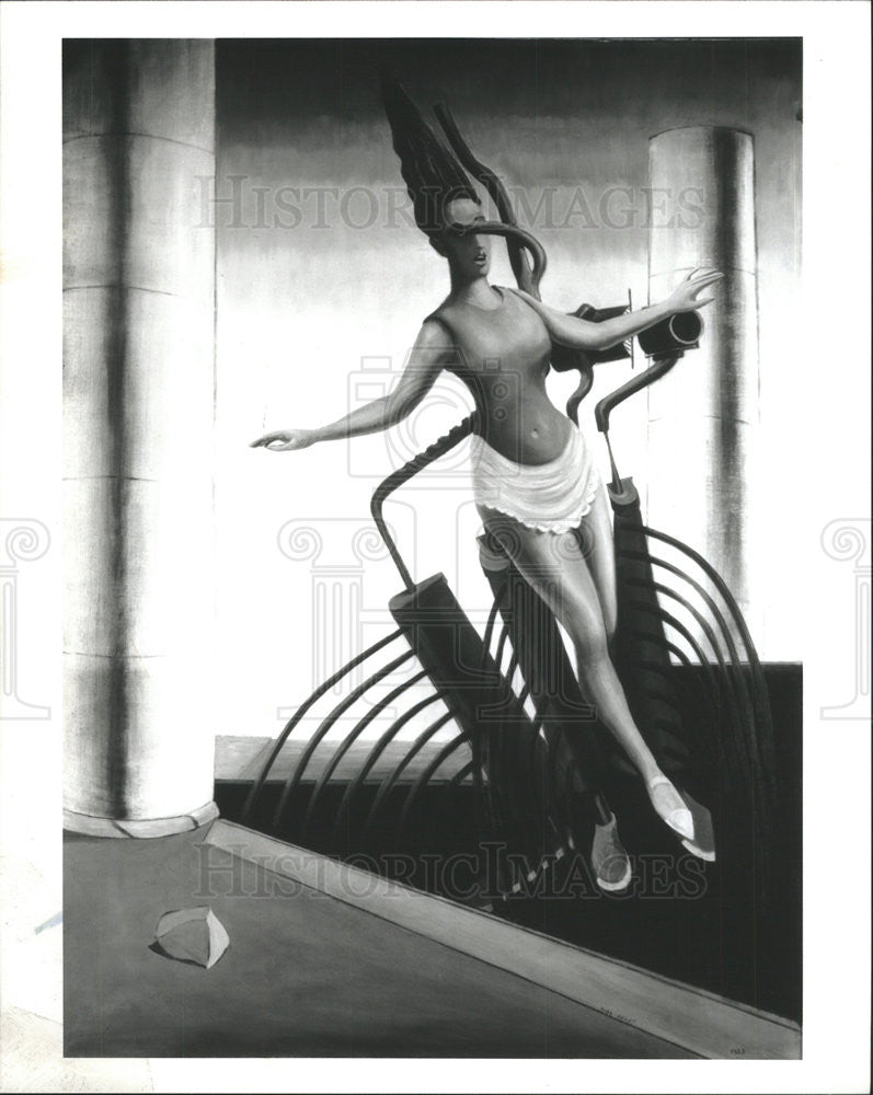 Press photo Max Ernst sculpture - Historic Images