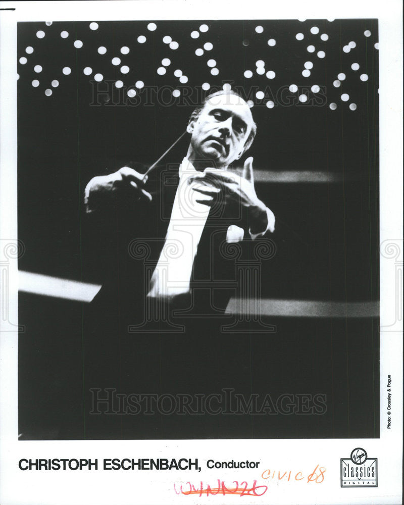 1996 Press Photo Christoph Eschenbach German Pianist Conductor - Historic Images