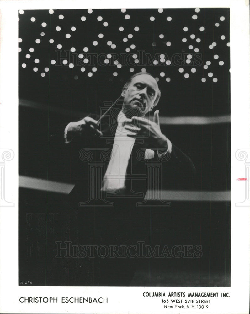 1994 Press Photo Christoph Eschenbach Houston Symphony Music Director - Historic Images