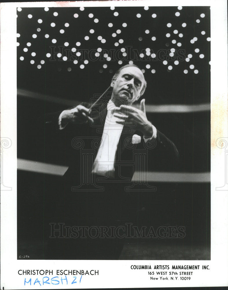 1994 Press Photo Christoph Eschenbach German Pianist Conductor - Historic Images