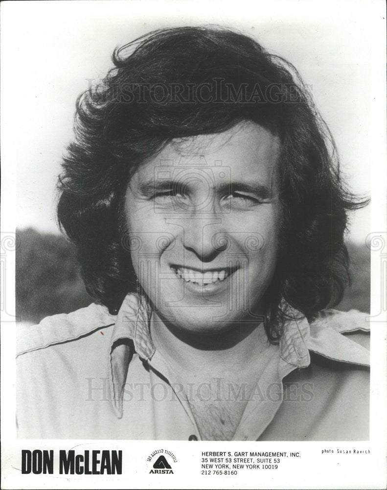 1977 Press Photo Don McLean Musician Singer - Historic Images