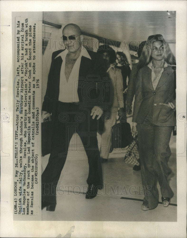 1976 Press Photo Actor Telly Savalas - Historic Images