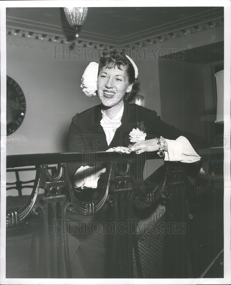 1958 Press Photo Frank E Reilly Sacred Heart Auxiliary Lake Forest - Historic Images