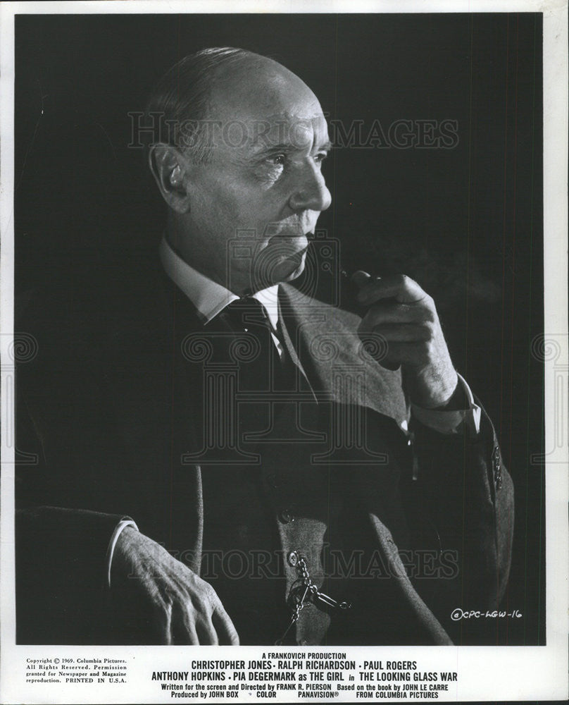 1970 Press Photo Ralph Richardson Paul Rogers Degermark In The Looking Glass War - Historic Images