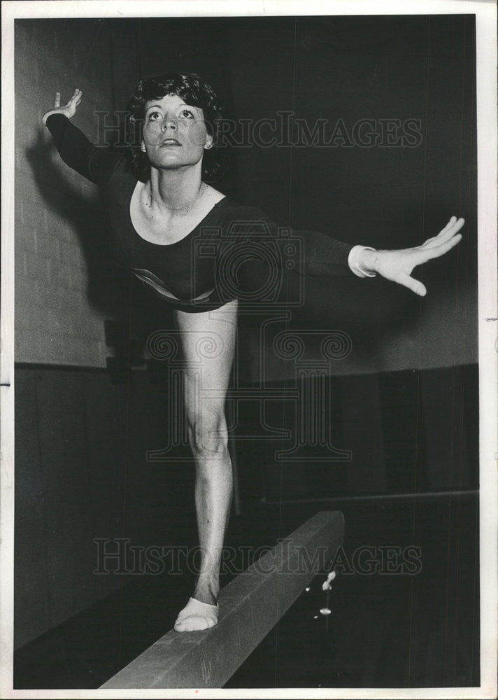 1978 Press Photo Lori Erickson Palatine Gymnast - Historic Images