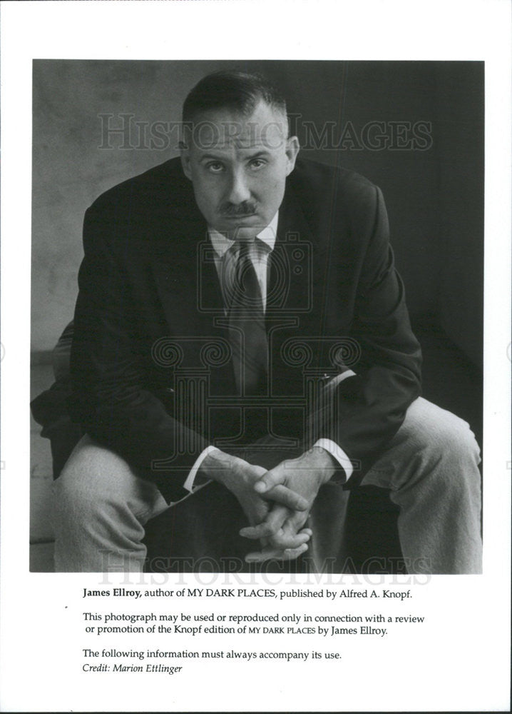 Press Photo James Ellroy Author My Dark Places - Historic Images