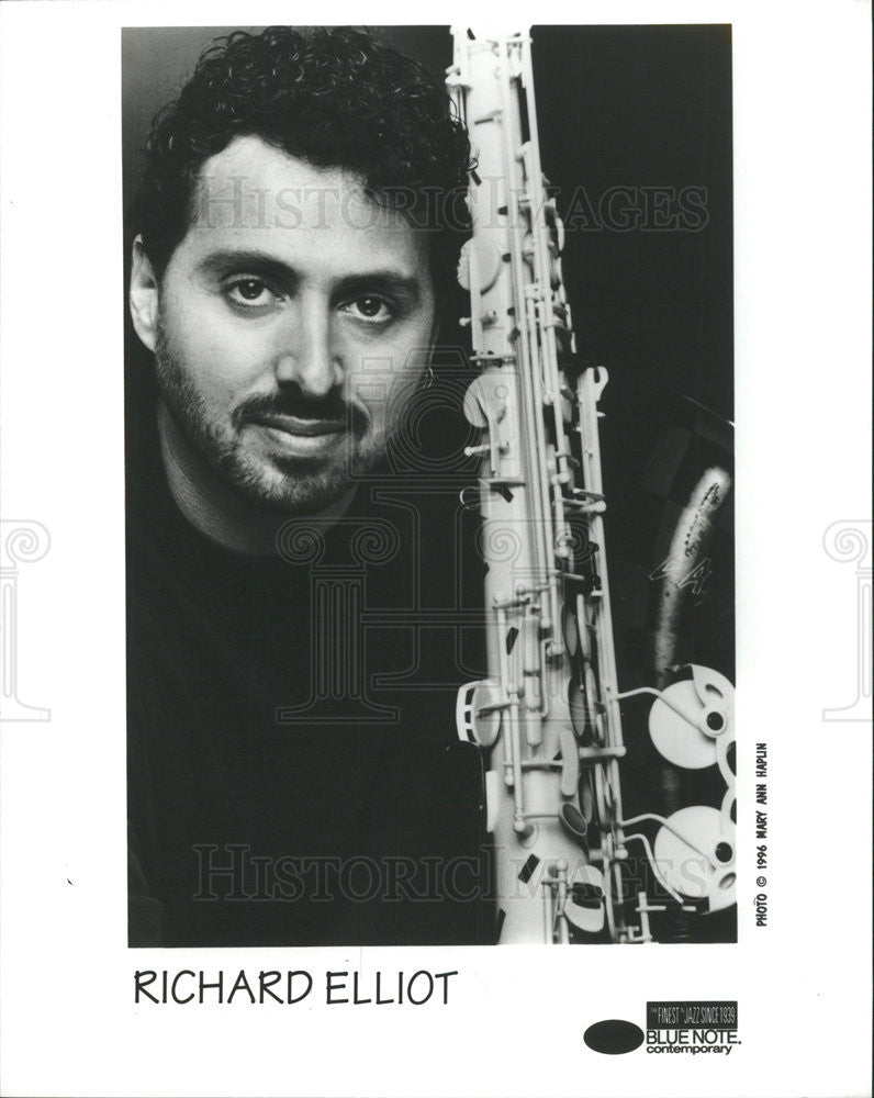 1996 Press Photo Richard Elliot Saxophone Player - Historic Images