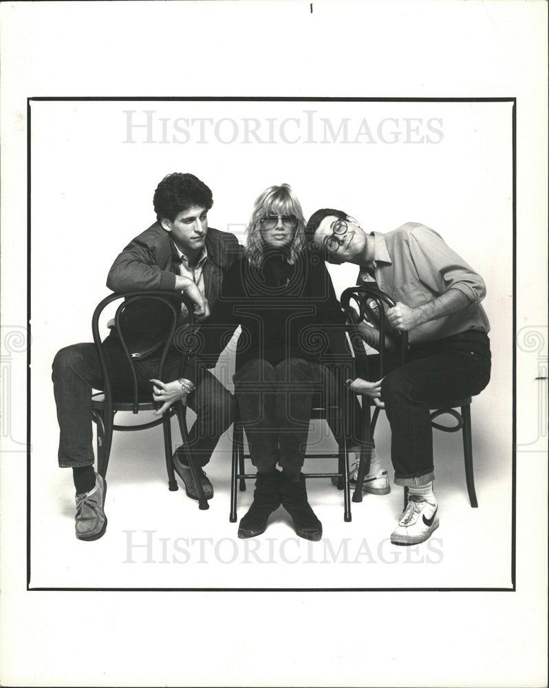 1984 Press Photo John Ellis With Murphy And Applebaum Boosting Neophytes - Historic Images