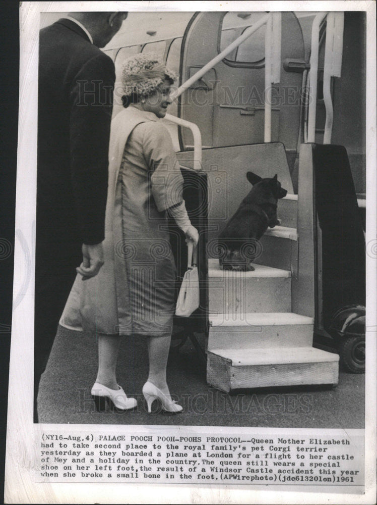 1961 Press Photo queen Mother Elizabeth - Historic Images