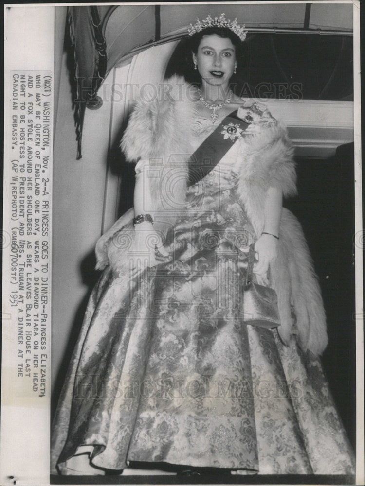 1951 Press Photo Princess Elizabeth - Historic Images