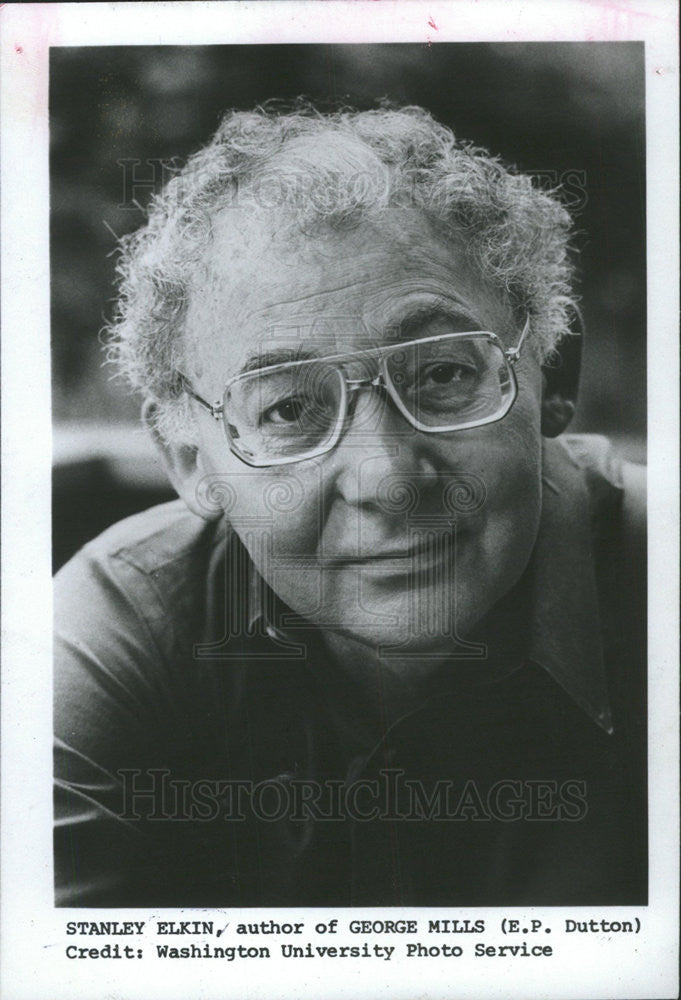 1995 Press Photo Stanley elkin Author - Historic Images