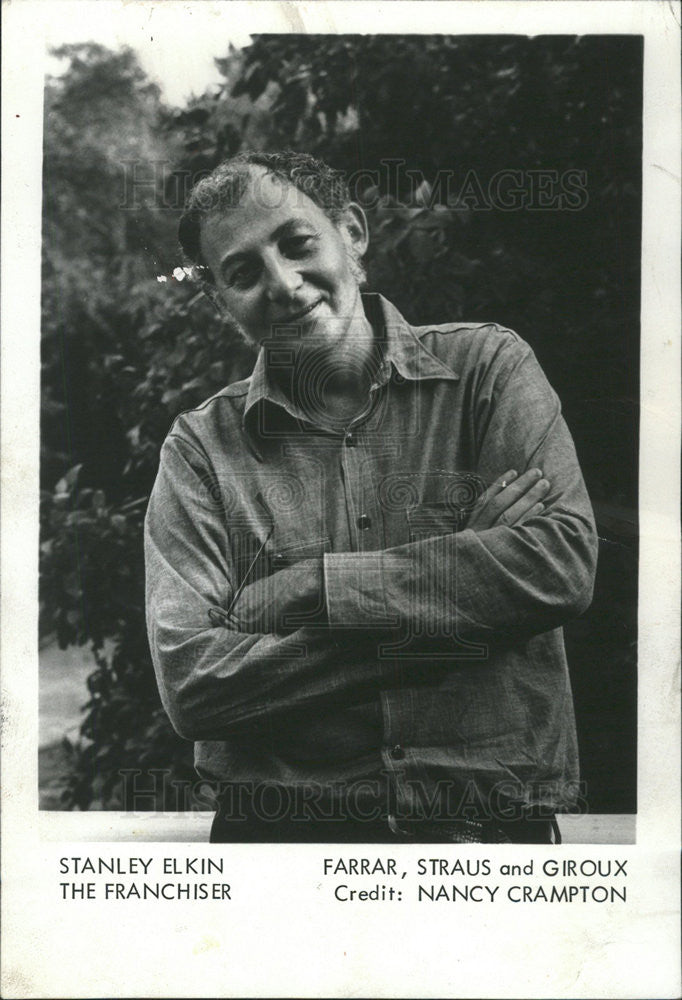 1976 Press Photo Stanley Elkin author of THE FRANCHISER - Historic Images