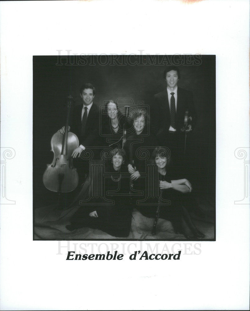 1991 Press Photo Ensemble d&#39;Accord,musicians - Historic Images