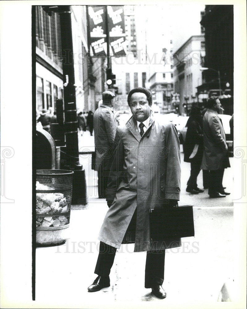 PRESS PHOTO of Ron Bean, mayor of Park Forest, IL - Historic Images