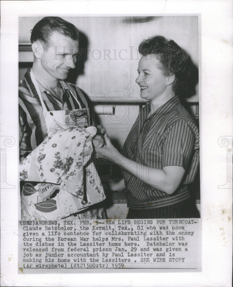 1959 Press Photo Claude Batchelor, GI - Historic Images