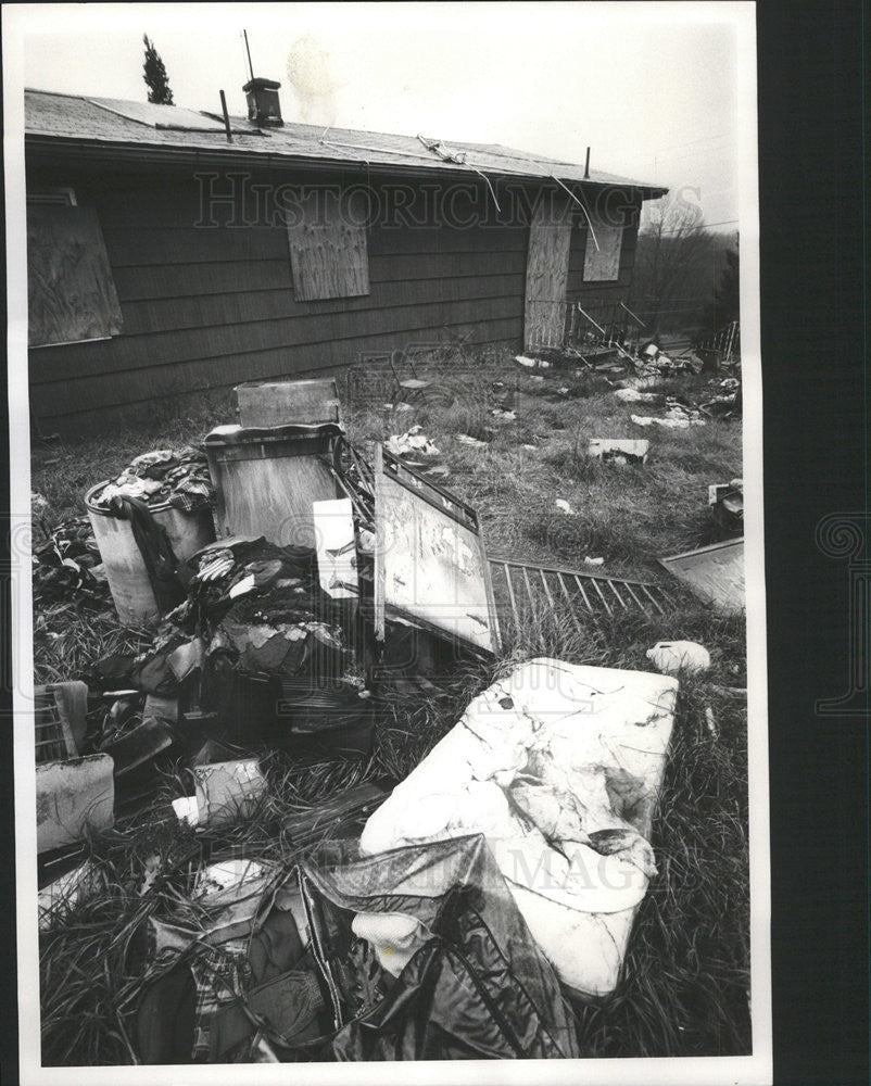 1977 Press Photo Home of slain family of Fred Beaudoin - Historic Images