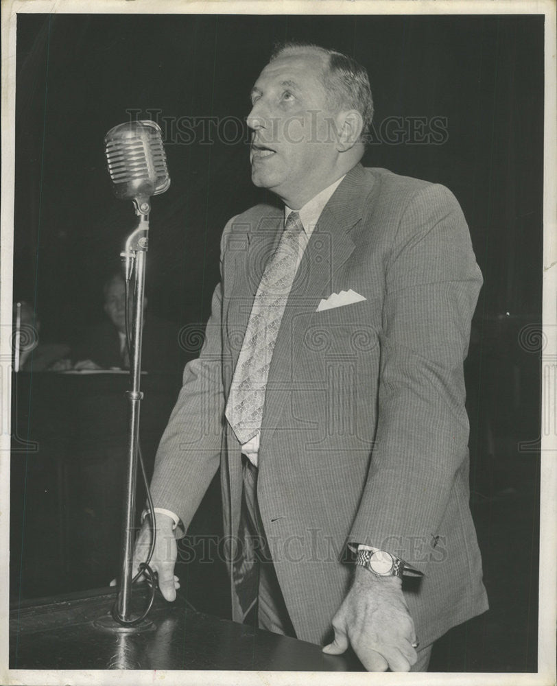 1954 Press Photo Alderman Harry L. Sain - Historic Images