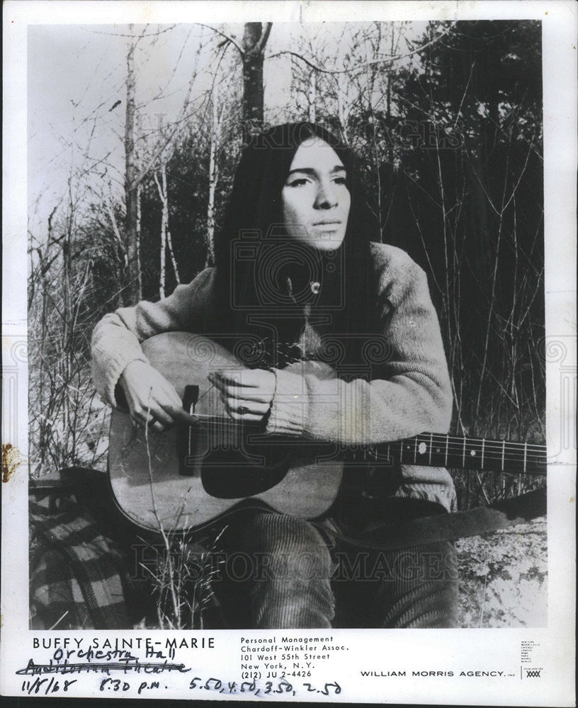 1972 Press Photo Buffy Sainte Marie, singer - Historic Images