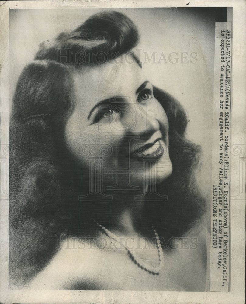 1949 Press Photo Eleanor Kathleen Norris - Historic Images