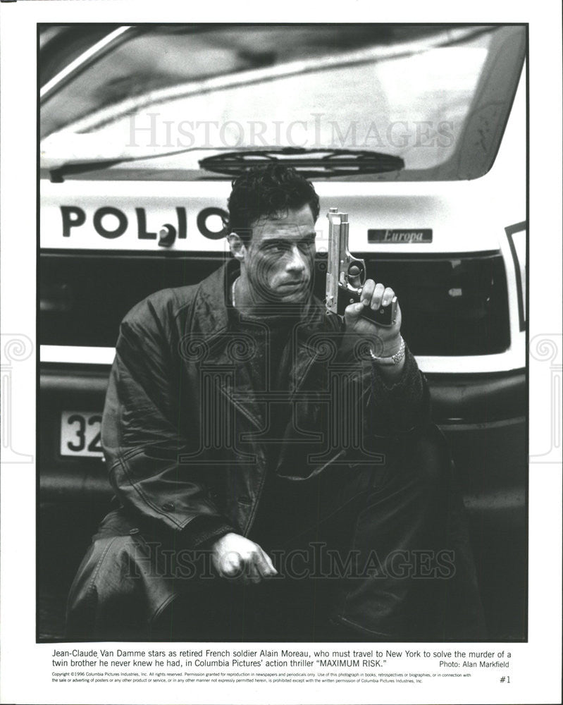 1996 Press Photo Jean Claude Van Damme, actor - Historic Images