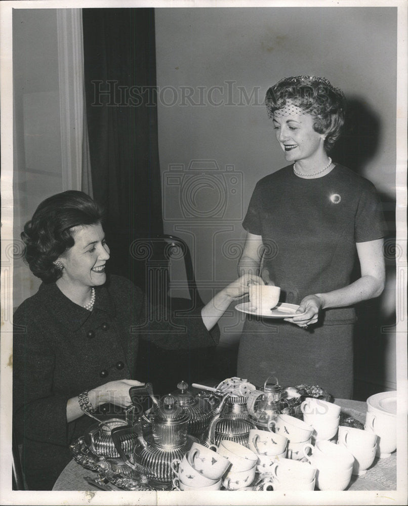 1962 Press Photo MRS. GERALD O. MCDONALD MRS. WILLIAM WOOD PRINCE - Historic Images