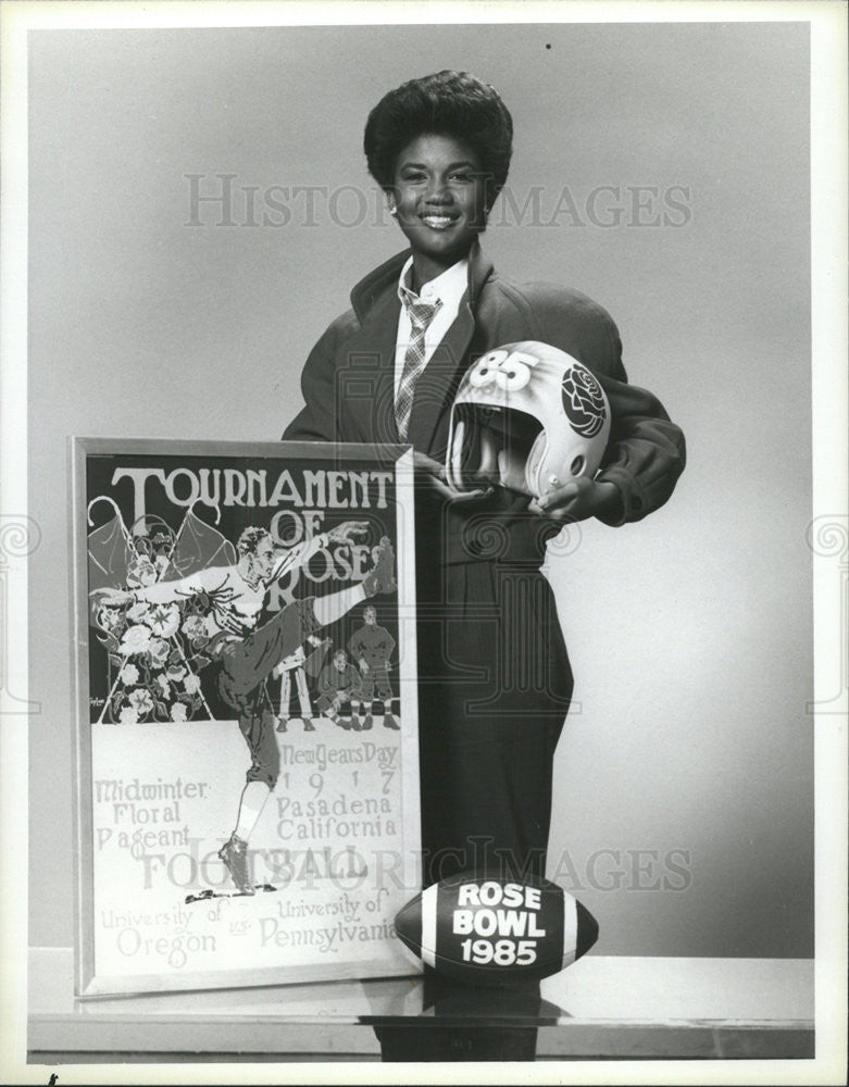 1984 Press Photo Kristina Kaye Smith Tournament Roses Queen - Historic Images