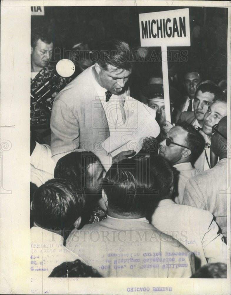 1952 Press Photo Gov. G. Mennen Williams of Michigan - Historic Images