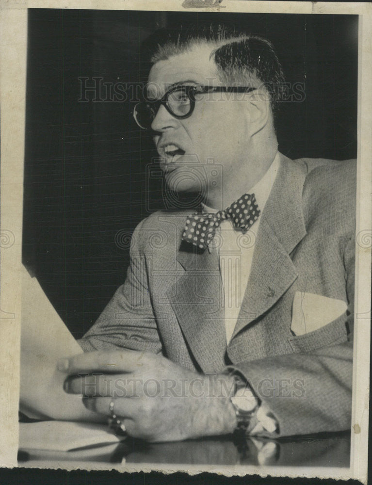 1950 Press Photo Gov. G. Mennen Williams Of Mich - Historic Images