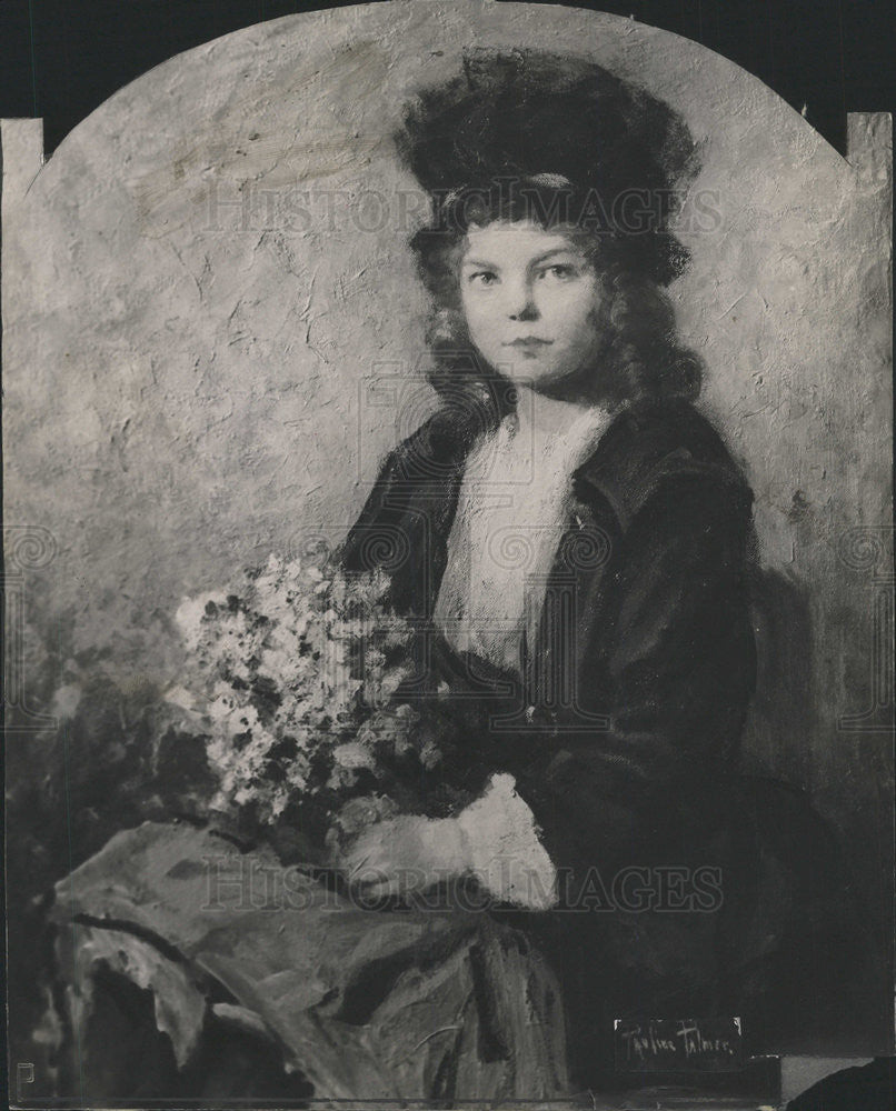 1920 Press Photo Grandmother&#39;s Birthday By Impressionist Artist Pauline Palmer - Historic Images