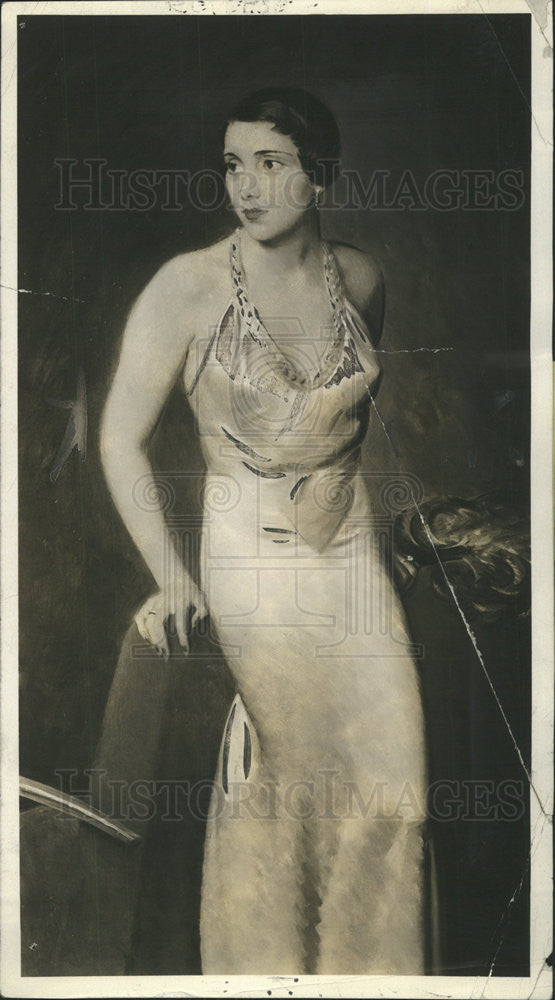 1933 Press Photo Mrs Potter D'Orsay Palmer - Historic Images