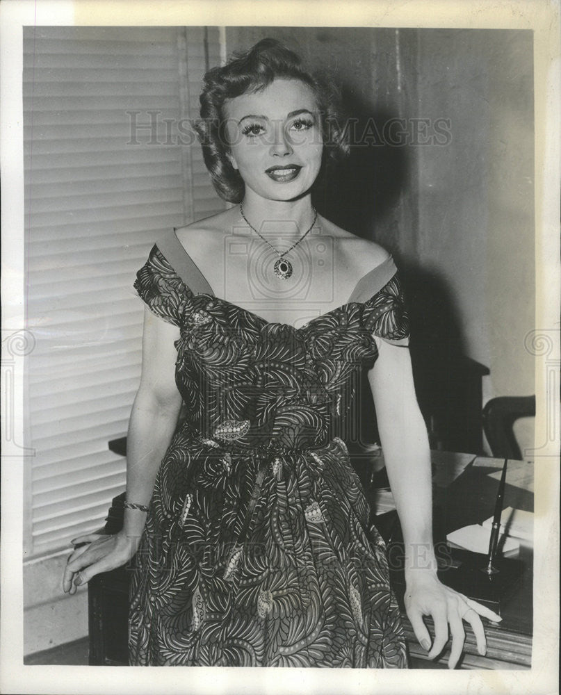 1952 Press Photo Maria Palmer  staring in &quot;Footlights Theater&quot; - Historic Images