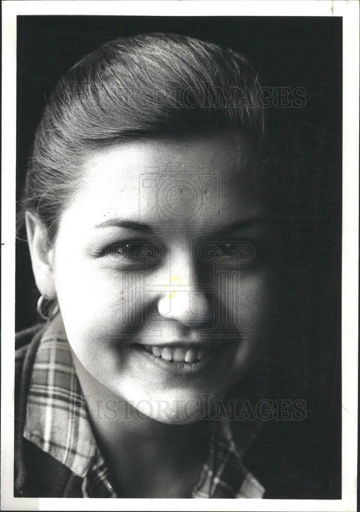 1980 Press Photo Mitchelle Slatalla, student wins scholarship - Historic Images