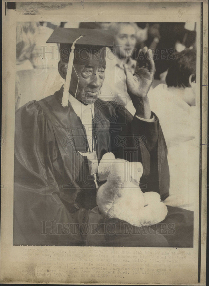 1976 Press Photo Charlie Smith,claims to be 133 years old - Historic Images