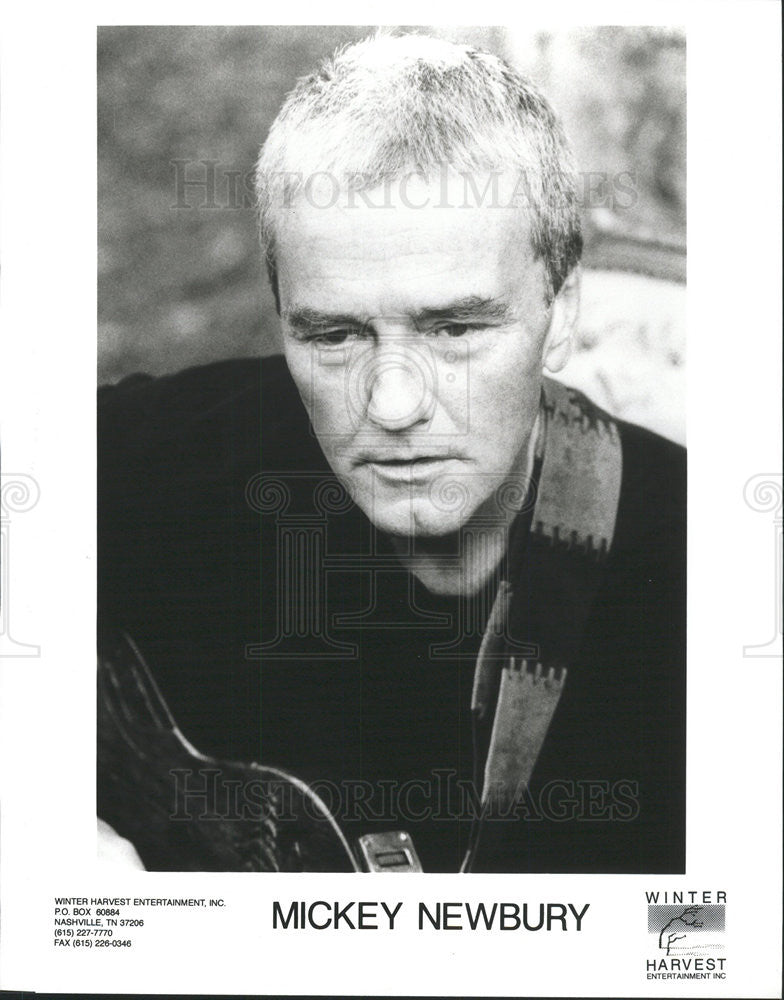 1996 Press Photo MICKEY NEWBURY AMERICAN SONGWRITER RECORDING ARTIST - Historic Images