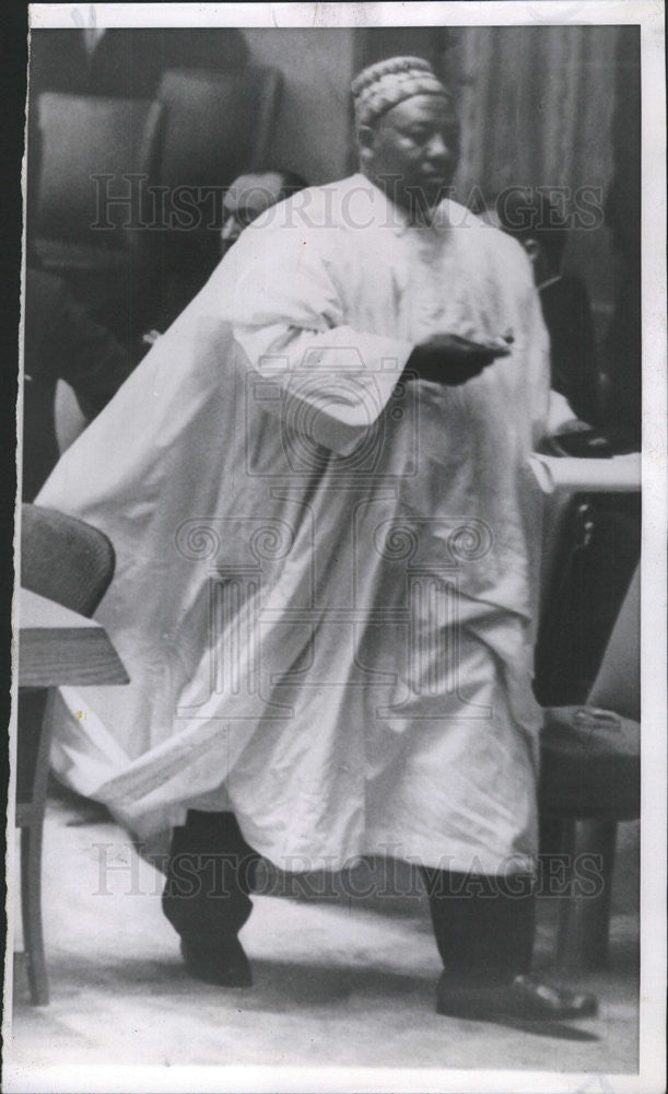 1961 Press Photo Alhaji Muhanad Ngileruma Nigeria Chief - Historic Images