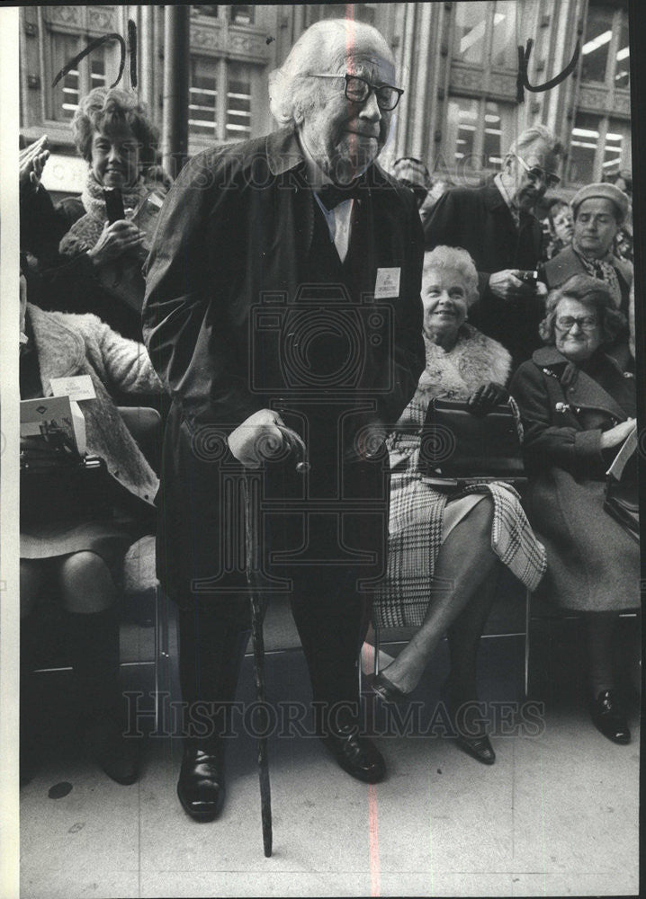 1977 Press Photo DR. PRESTON BRADLEY RE-DEDICATION CEREMONY WIFE - Historic Images