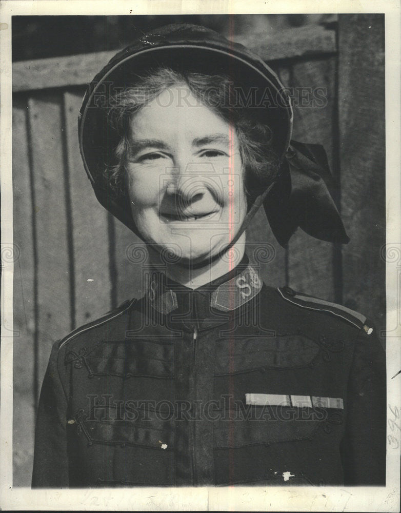 1943 Press Photo Col. Mary Booth Grand-Daughter Founder of the Salvation Army - Historic Images